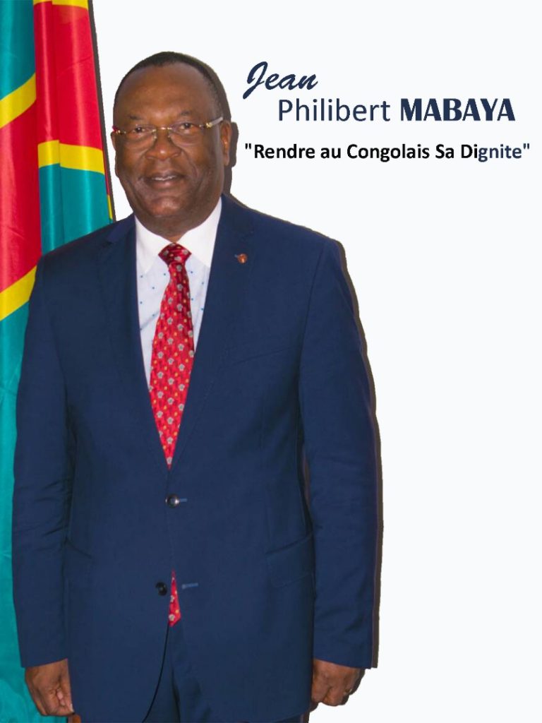 RDC: PRESIDENTIELLE 2018, JEAN PHILIBERT MABAYA, RENDRE AU CONGOLAIS SA DIGNITE