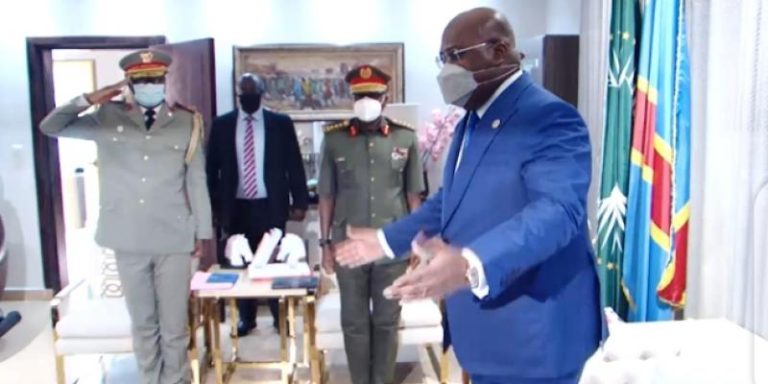 Voici l’entretien de Félix Tshisekedi et une délégation de l’armée ougandaise